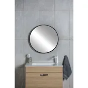 Specchio con cornice da parete tondo Kende nero Ø 60 cm