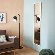 Specchio con cornice da parete INSPIRE rettangolare Pure bianco 40 x 160 cm