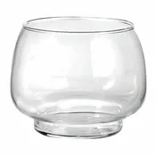 Vaso decorativo vaso in vetro trasparente H 9 cm, Ø 12 cm