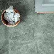 Piastrella da pavimento e rivestimento interno rettificato Marble in gres porcellanato grigio 60 x 60 cm, sp 8 mm traffico intenso (pei 4/5)