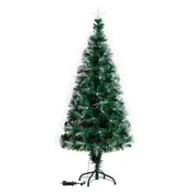 Albero di Natale artificiale verde con illuminazione H 130 cm