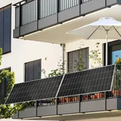 Kit solare fotovoltaico da balcone 600 W da balcone Kit Smart + inverter e staffe