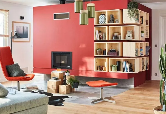 Foto 3 – Individua una zona del soggiorno e rendila speciale col colore – Foto Leroy Merlin.fr