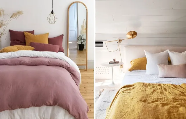 Idea per la camera da letto: giallo senape e rosa pastello – deco.sacvemakyaj e heydjangles