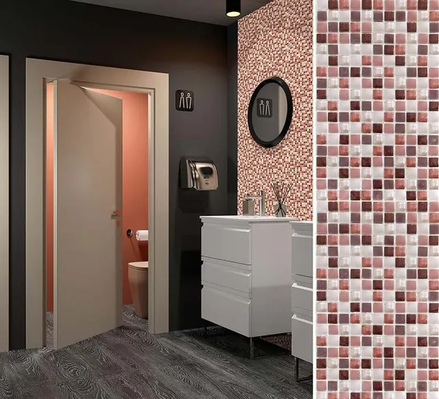 Ispirazione bagno con mosaico e colori a contrasto - Leroy Merlin