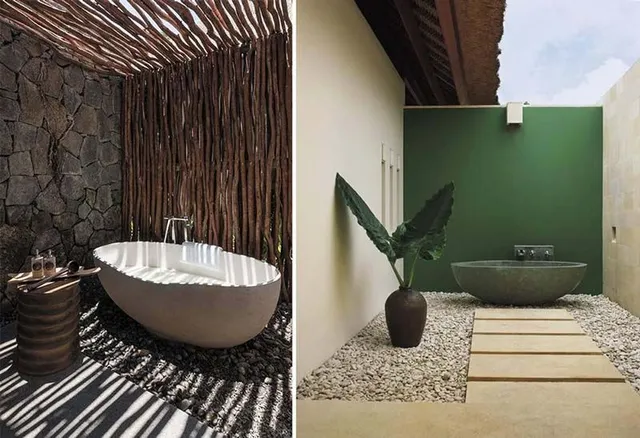 Atmosfere orientali per la spa all'aria aperta - foto moercar.com e gardenista.com