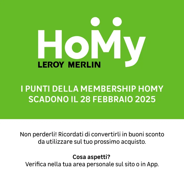 Azzeramento punti Homy