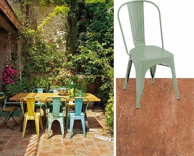 Giardino in stile rustrial - thedistricttable.com e Leroy Merlin