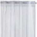 Tenda filtrante INSPIRE Abby grigio, fettuccia e passanti nascosti 200x280 cm