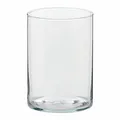 vaso decorativo in vetro trasparente H 12 cm, Ø 12 cm