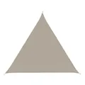 Vela ombreggiante triangolare tortora 500 x 500 cm