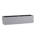 Cassetta portafiori Stone in plastica colore grigio H 19 x L 79