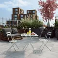 Set tavolo e sedie Flora NATERIAL in acciaio per 2 persone, verde