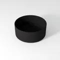 Lavabo da appoggio d'appoggio tondo in ceramica L 40 x H 17 cm nero