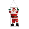 Figura natalizia rosso e bianco babbo natale in poliestere H 47 cm
