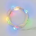 Catena luminosa 10 lampadine LED multicolore Micro 1 m