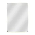 Specchio Glam rettangolare in metallo oro 50 x 70 cm INSPIRE