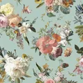 Carta da parati Fiori retro tiffany, 53 cm x 10.05 m