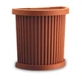 Vaso per piante e fiori EGEO PLASTECNIC in polipropilene terracotta H 48 cm L 50 x P 26 cm