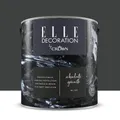 Pittura per interni super lavabile, ELLE DECORATION by Crown nero absolute granite 189 opaco, 2.5 L