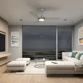 Ventilatore da soffitto LED integrato Gandia, cromo , D. 132 cm, con telecomando INSPIRE