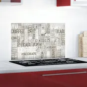 Sticker paraschizzi adesivo kitchen pannel coffee 47x65 cm multicolore
