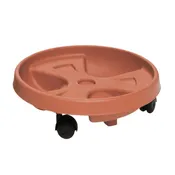 Supporto rotante per vaso Roller con ruote STEFANPLAST H 10 cm, 30 Ø 30 cm