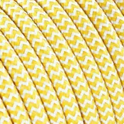 Cavo tessile bianco,giallo h03vv-f 2 x 0,75 mm² 5 m MERLOTTI
