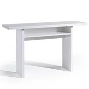 Tavolo consolle estraibile Oplà  L 120 x H 76 x P 35 cm bianco