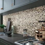 Mosaico marmo Mineral Marble Mix Brown marrone sp. 8 mm.