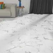 Piastrella da pavimento per interno 60.8x60.8 effetto marmo sp. 9.5 mm Casablanca bianco