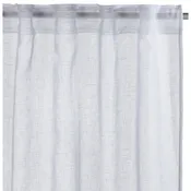 Tenda filtrante INSPIRE Abby grigio, fettuccia e passanti nascosti 200x280 cm