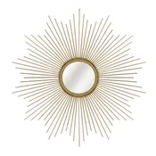 Specchio con cornice da parete tondo Sun brass dorato 55 x 55 cm Ø55 cmINSPIRE