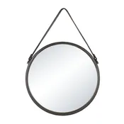 Specchio con cornice da parete tondo Barbier nero 41 x 41 cm Ø41 cmINSPIRE