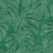 Carta da parati Jungle Monstera verde scuro, 53 cm x 10.05 m