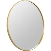 Specchio con cornice da parete tondo dorato Ø 80 cm