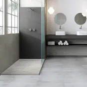 Piatto doccia SENSEA resina sintetica e polvere di marmo Neo  80 x 100 cm bianco