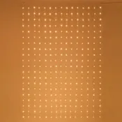 Tenda luminosa 300 lampadine led bianco caldo H 200 x L 150 cm