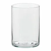 vaso decorativo in vetro trasparente H 12 cm, Ø 12 cm