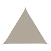 Vela ombreggiante triangolare tortora 500 x 500 cm