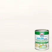 Impregnante per legno da esterno a base acqua ICA FOR YOU Colorwax bianco semi opaco 2.5 lt, 10 anni di protezione.