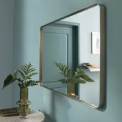 Specchio con cornice da parete rettangolare Glam oro 50 x 70 cm Ø0 cmINSPIRE
