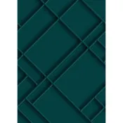 Fotomurale ESTA 3d colore verde petrolio, 200 x 279 cm