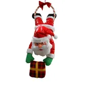 Figura natalizia rosso e bianco babbo natale in poliestere H 59 cm