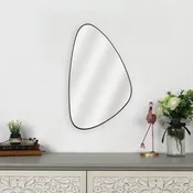 Specchio Rosace asimmetrico in metallo nero 30 x 50 cm INSPIRE