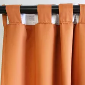 Tenda occultante Rrevolution arancio, fettuccia e passanti nascosti 135x280 cm