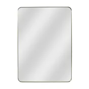 Specchio Glam rettangolare in metallo oro 50 x 70 cm INSPIRE