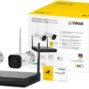 Kit di videosorveglianza wireless ELVOX VIMAR Kit Wi-Fi 3Mpx con 2tlc Bullet ob.3.6mm