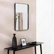 Specchio Focale rettangolare in metallo nero 50 x 70 cm INSPIRE
