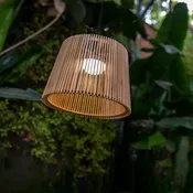 Lampadario LED Okinawa marrone Ø39.6cm, luce calda 900 lumen, NEWGARDEN, IP54